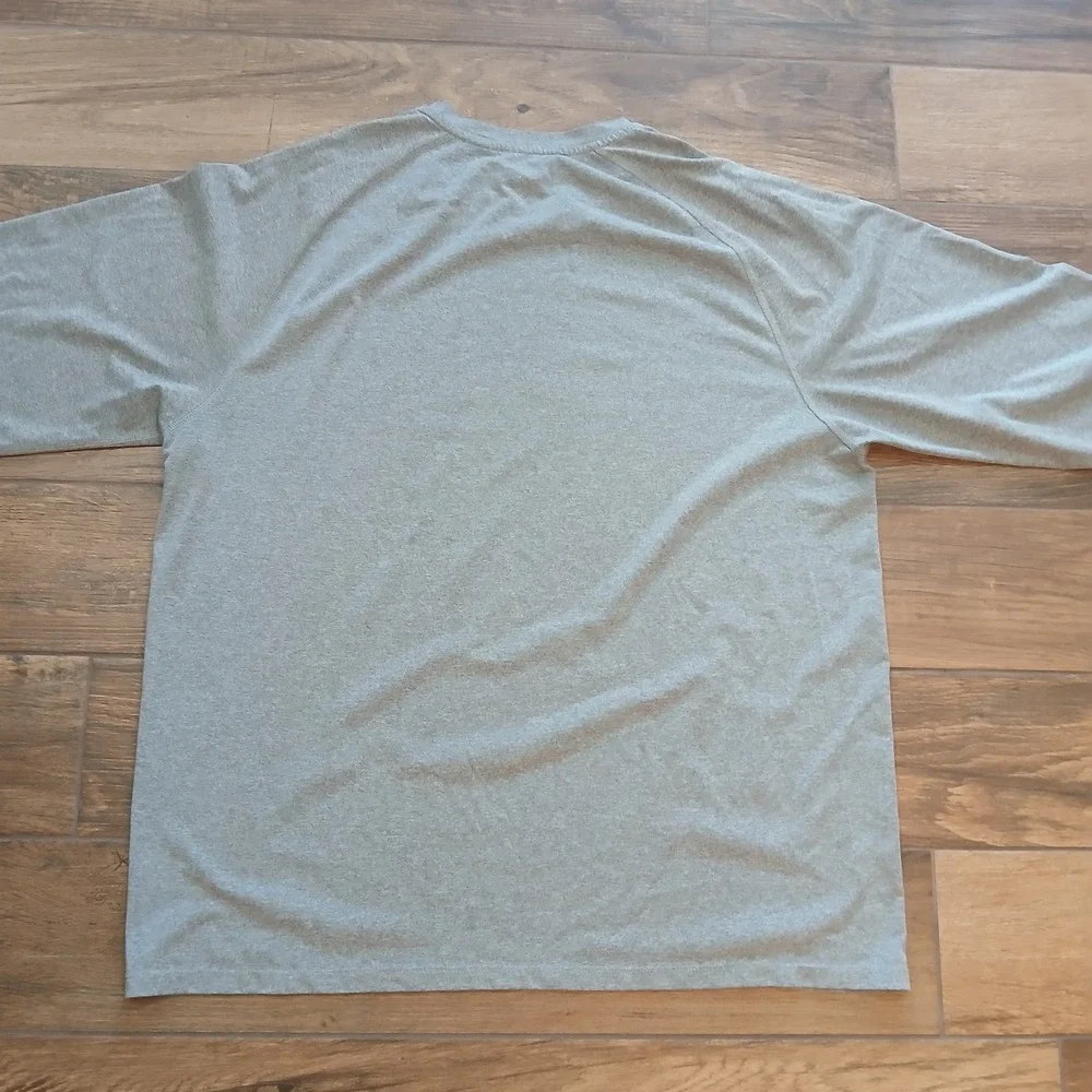 Michigan Wolverines Shirt‎ Mens XXL 2XL Grey Adidas Football Hail To The Victors